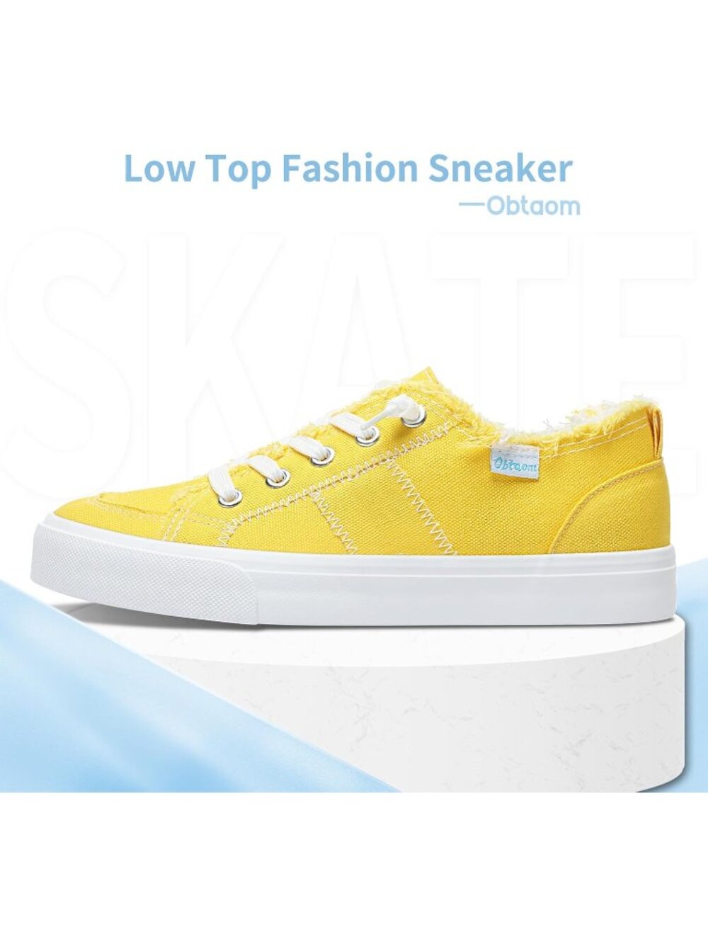 Women's Lemon Comfortable Breathable Canvas Slip on Shoes Play Fashion Sneaker - Picture 3 of 6